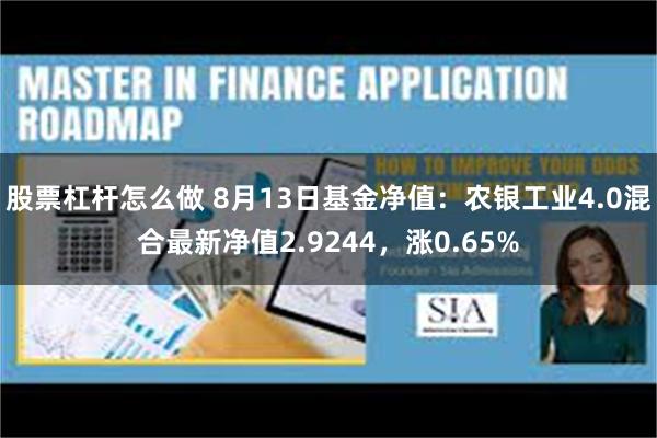 股票杠杆怎么做 8月13日基金净值：农银工业4.0混合最新净值2.9244，涨0.65%