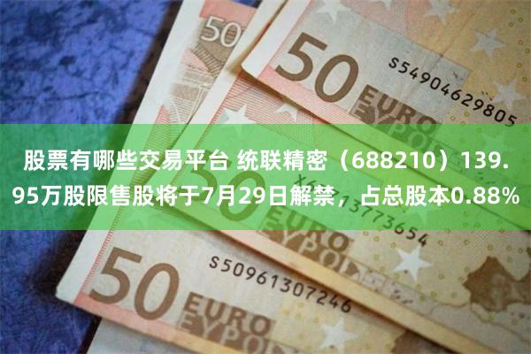 股票有哪些交易平台 统联精密（688210）139.95万股限售股将于7月29日解禁，占总股本0.88%