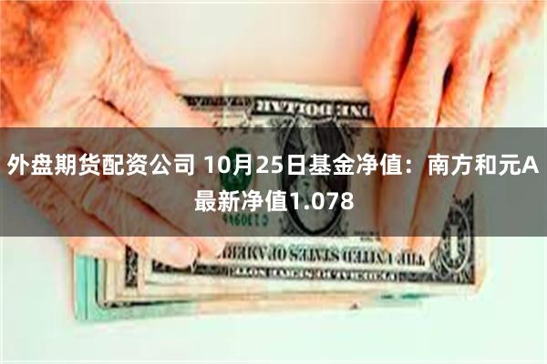 外盘期货配资公司 10月25日基金净值：南方和元A最新净值1.078